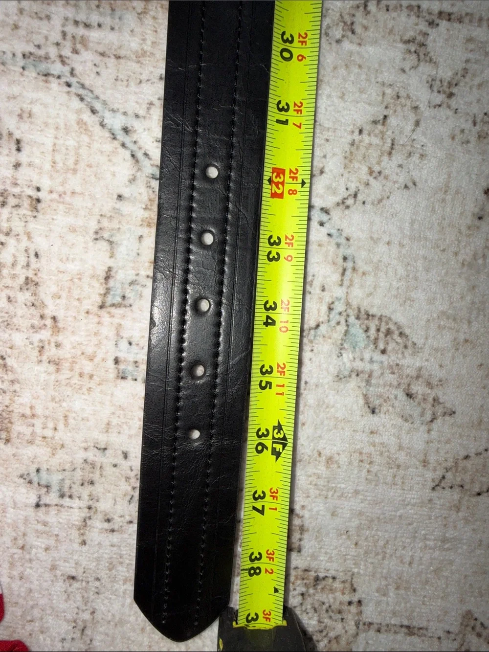 Men's Black Leather Dress Belt with Matte Gunmetal Buckle